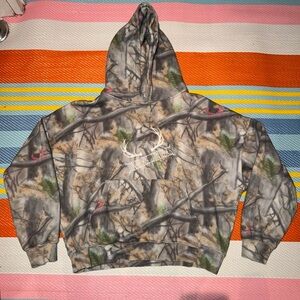 Jungles Jungles Tree Camo Boxy Fit Hoodie Grey Men’s Size X-Large